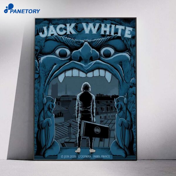 Jack White L'Olympia Paris France Jun 13 2026 Poster