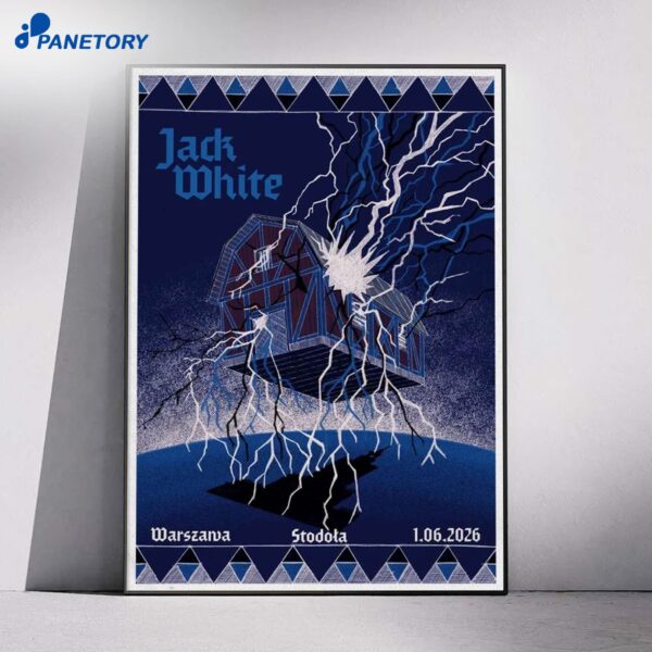 Jack White Stodota Jan 06 2026 Poster