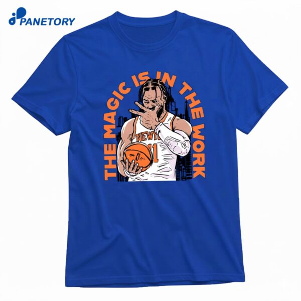 Jalen Brunson The Magic Is In The Work Premium SS T-Shirt