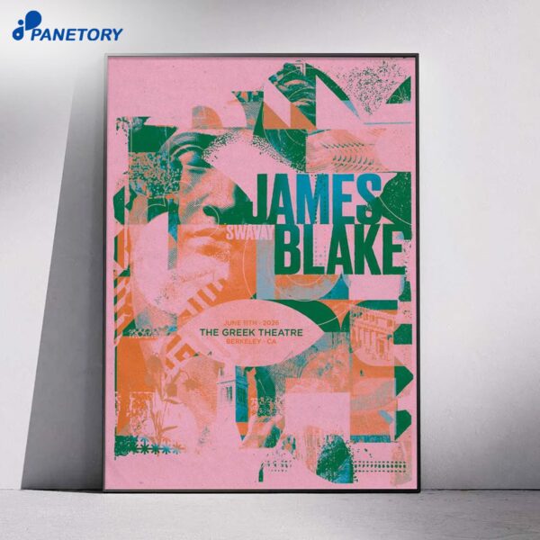 James Blake The Greek Theatre Jun 11 2026 Poster