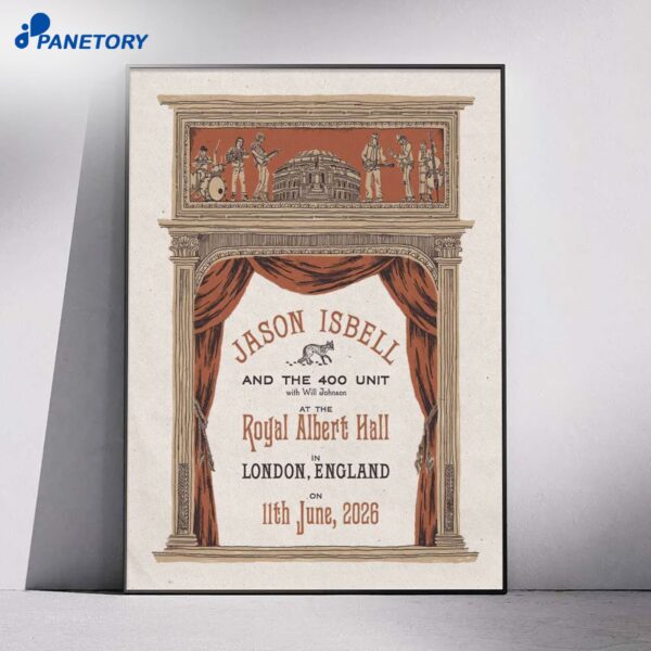 Jason Isbell And The 400 Unit Royal Albert Hall Jun 11 2026 Poster