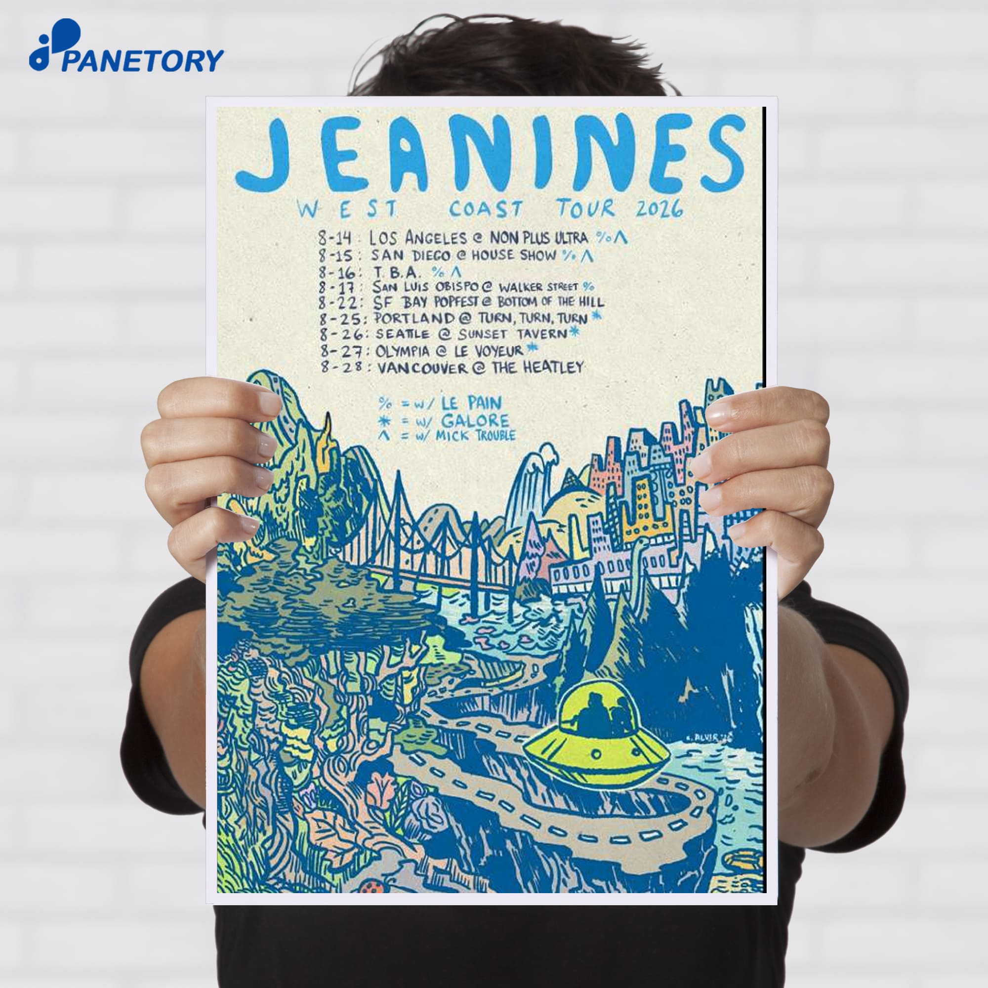 Jeanines West Coast Tour 2026 Poster Jeanines West Coast Tour 2026 Poster