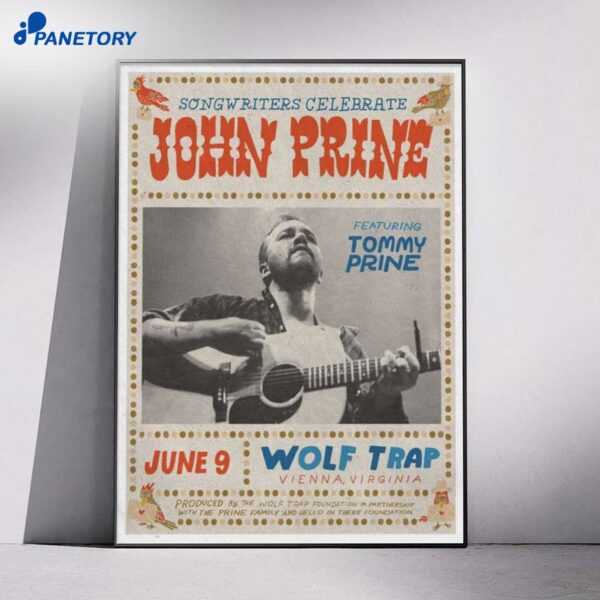 John Prine Vienna VI Jun 9 2026 Poster