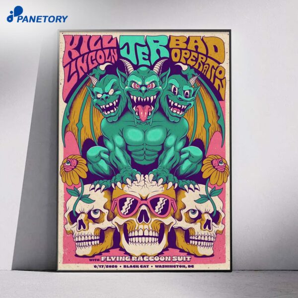 Kill Lincoln Black Cat Washington DC Jun 17 2026 Poster
