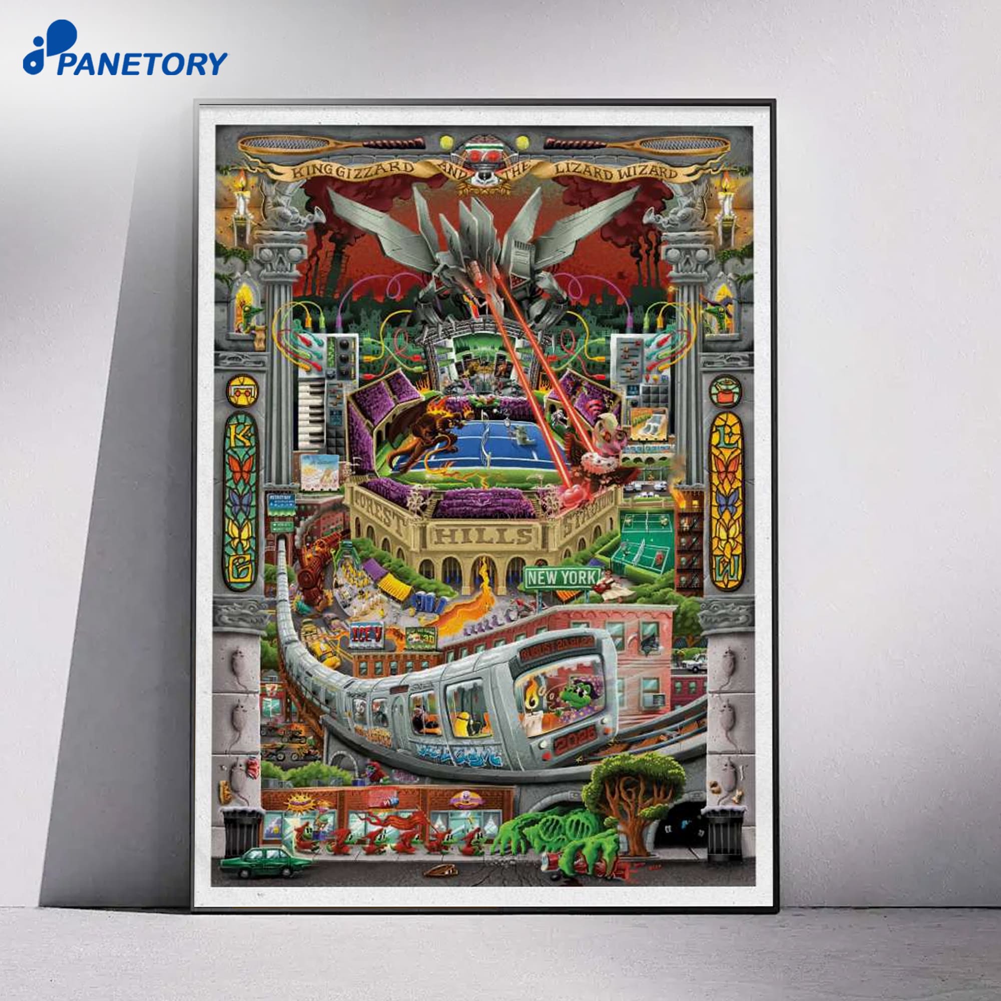 King Gizzard &Amp; The Lizard Wizard Tour Forest Hills Stadium 2026 Poster 4 King Gizzard & The Lizard Wizard Tour Forest Hills Stadium 2026 Poster 1