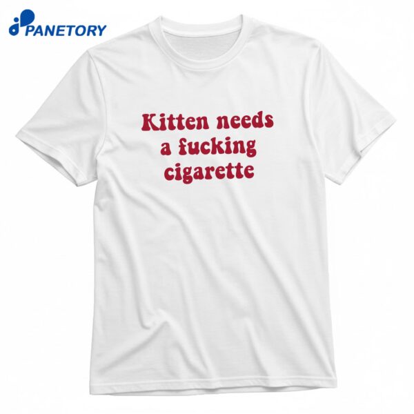 Kitten Needs A Fucking Cigarette 2 T-Shirt
