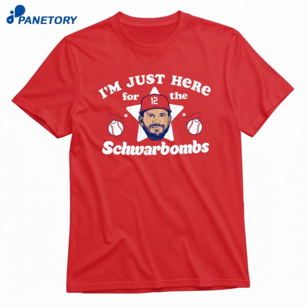 Kyle Schwarber I'm Just Here For The Schwarbombs T-Shirt