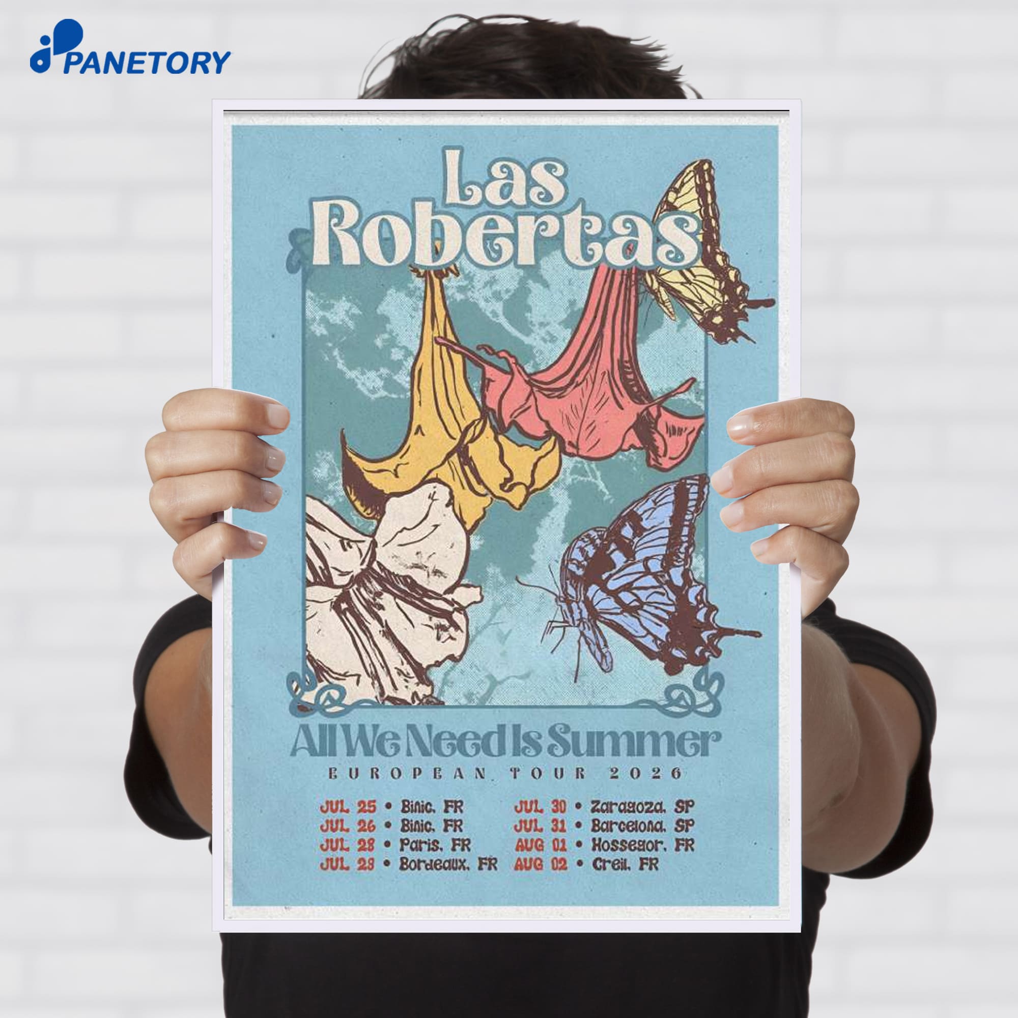 Las Robertas All We Need Summer Tour European 2026 Poster Las Robertas All We Need Summer Tour European 2026 Poster