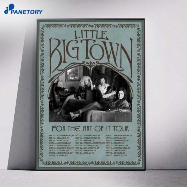 Little Big Town For The Art Of It Tour 2026 Poster
