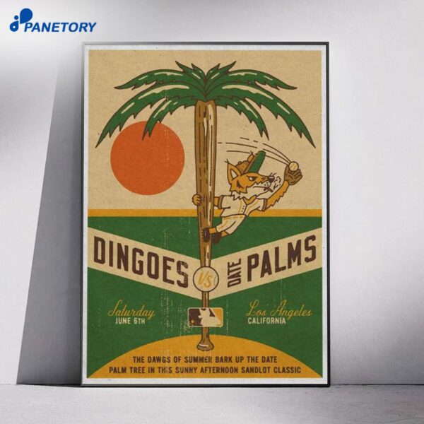 Los Angele Dingoes Vs Date Palms Jun 6 2026 Poster