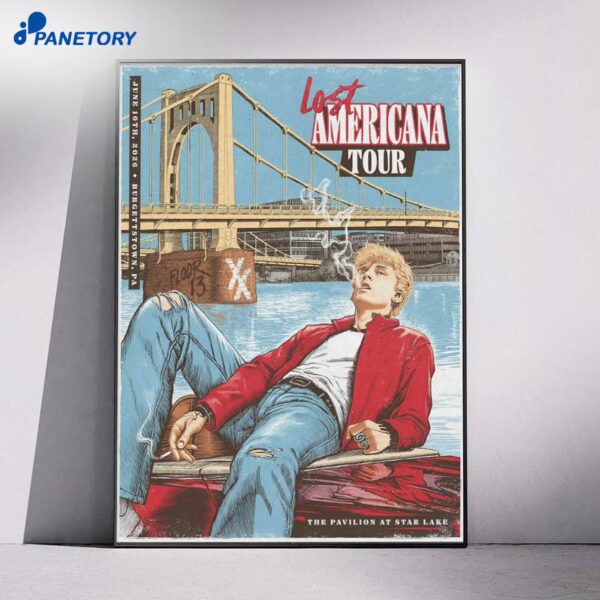 MGK's Lost Americana Tour Burgettstown PA Jun 10 2026 Poster