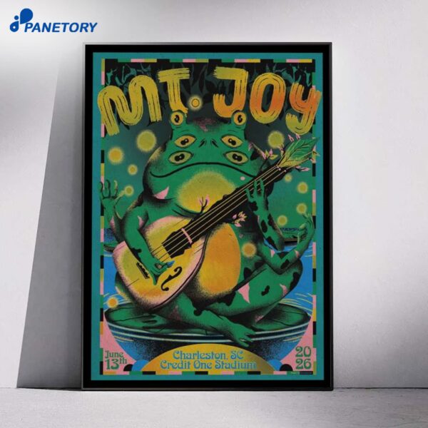 Mt. Joy Credit One Stadium Charleston Jun 13 2026 Poster