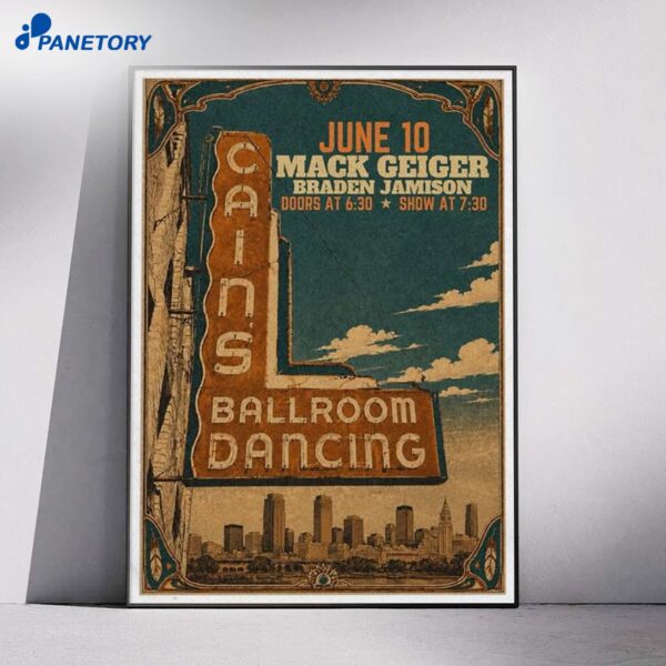 Mack Geiger Cain's Ballroom Jun 10 2026 Poster
