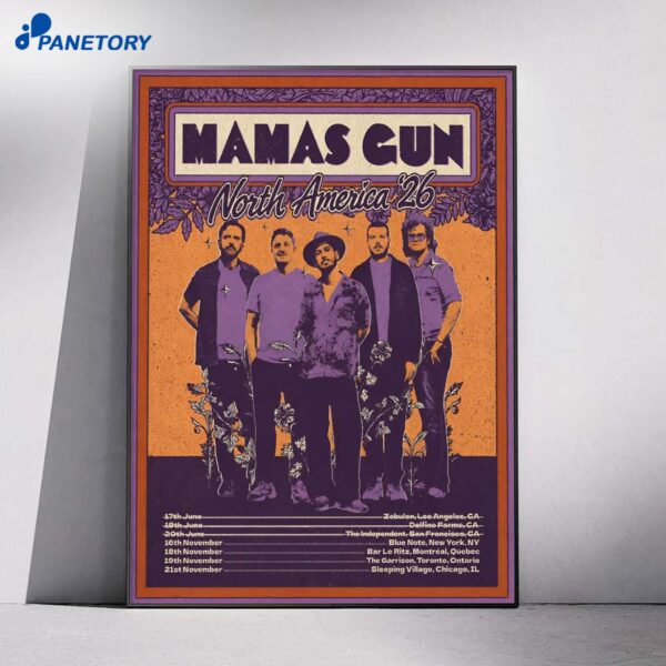 Mamus Gun North America Tour 2026 Poster