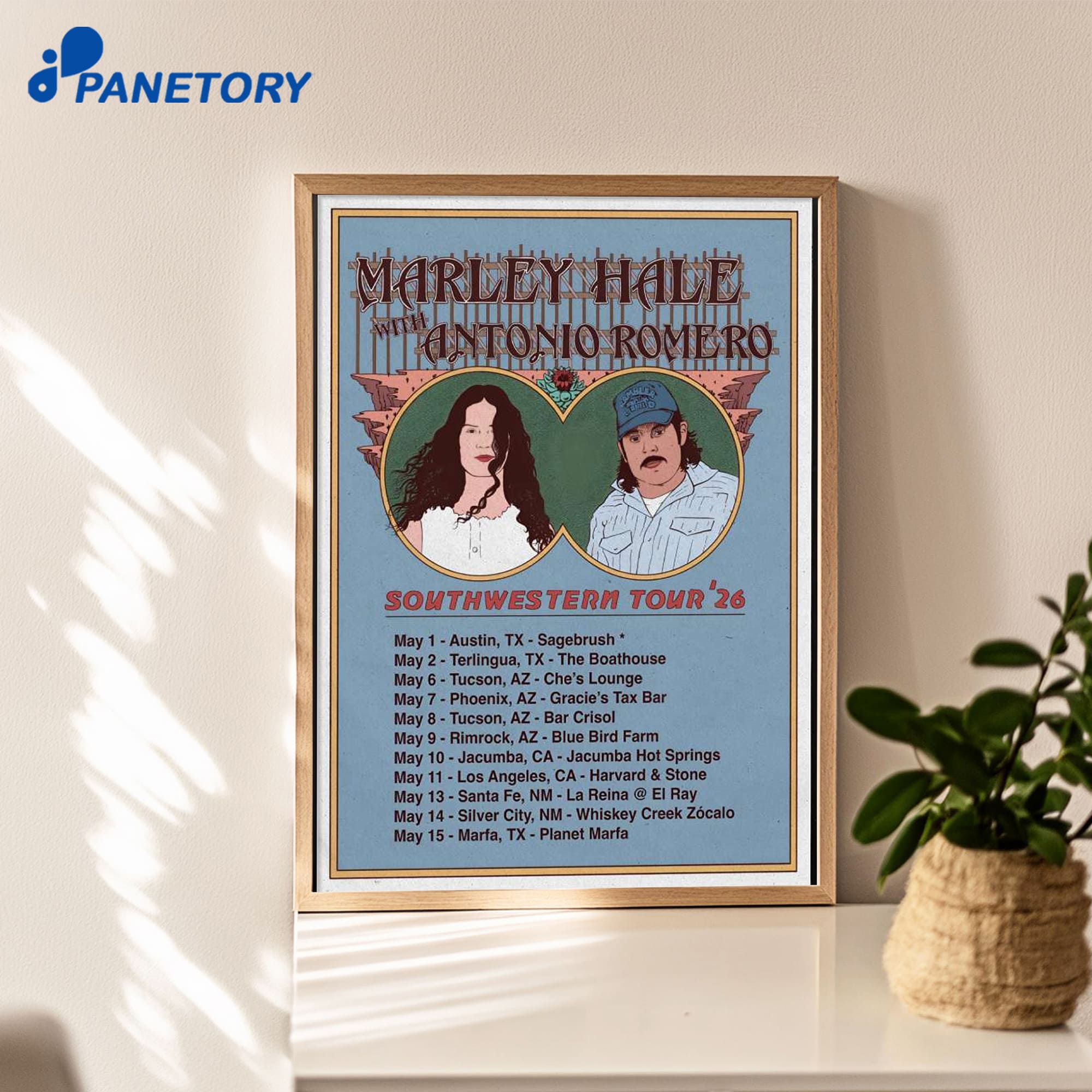 Marley Hale With Antonio Romero Southwestern Tour 2026 Poster Marley Hale With Antonio Romero Southwestern Tour 2026 Poster