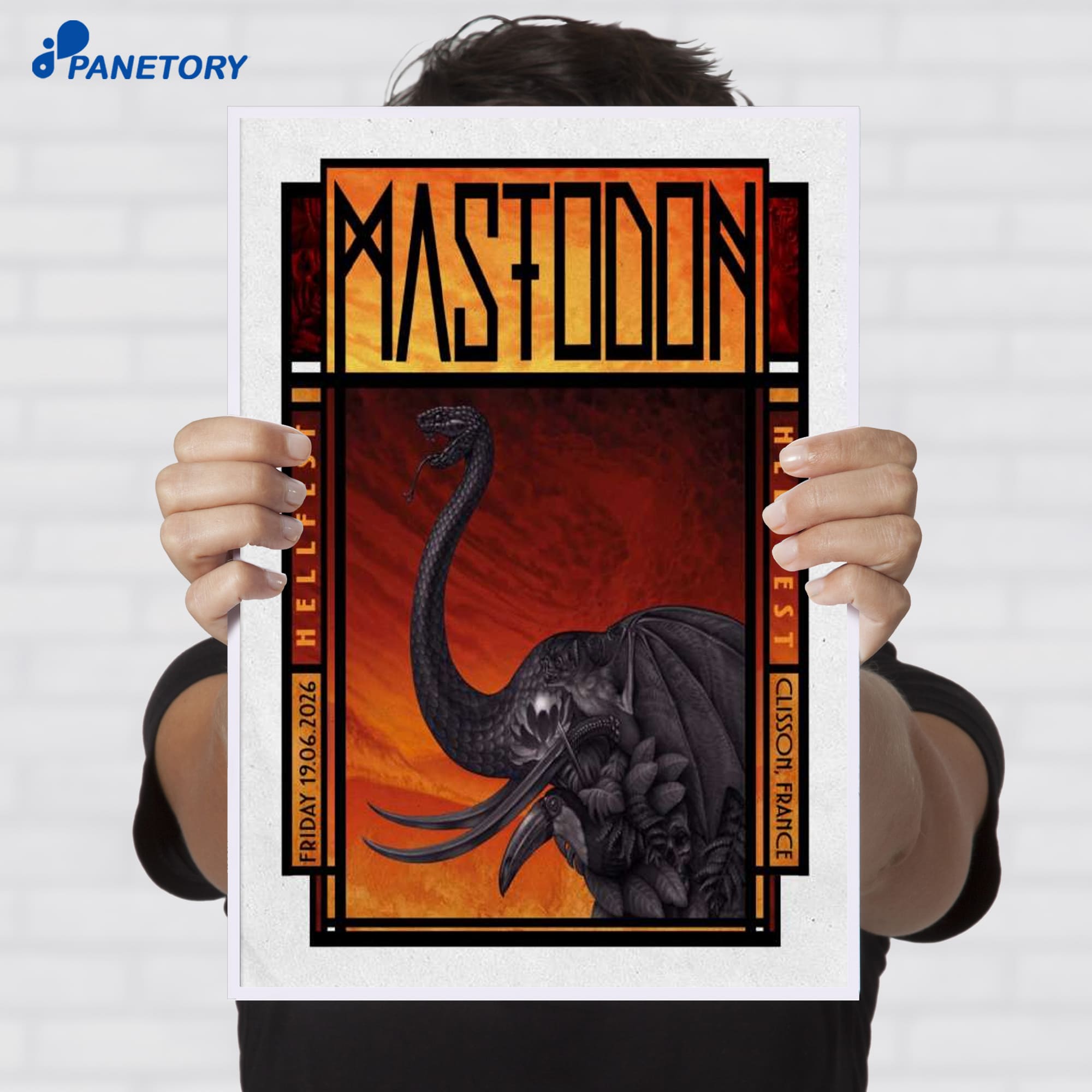 Mastodon Hellfest Clisson France Jun 19 2026 Poster Mastodon Hellfest Clisson France Jun 19 2026 Poster