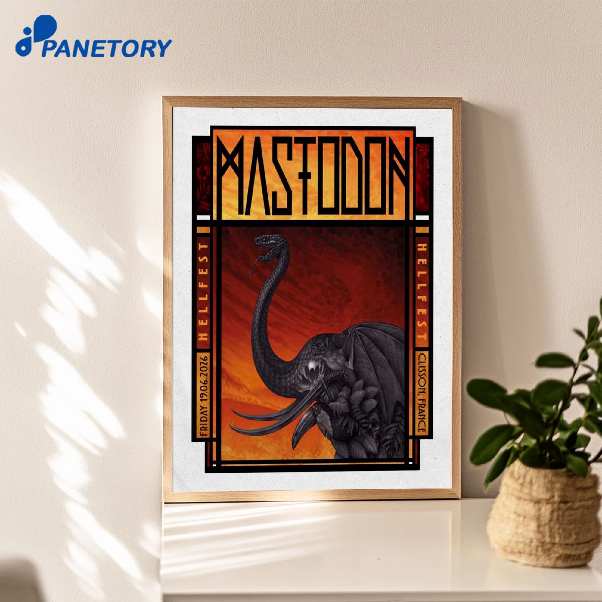 Mastodon Hellfest Clisson France Jun 19 2026 Poster Mastodon Hellfest Clisson France Jun 19 2026 Poster