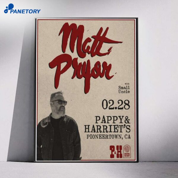 Matt Pryor Pioneertown California Poster