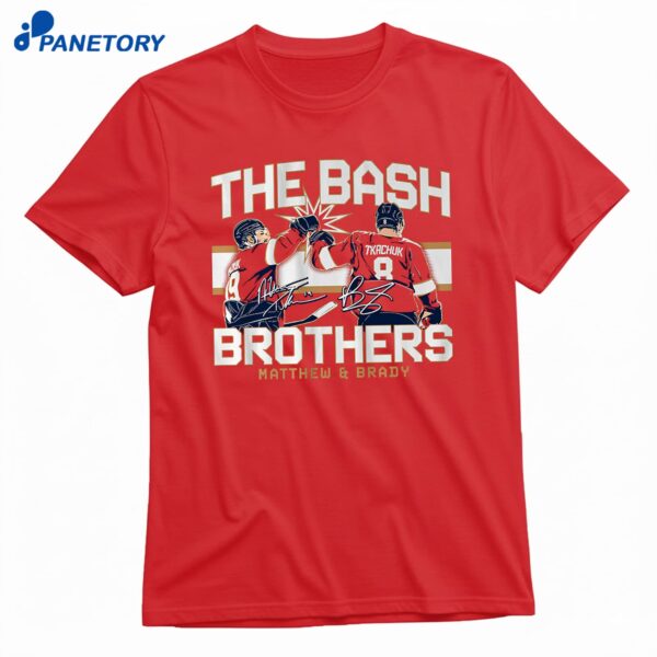 Matthew & Brady Tkachuk The Bash Brothers T-Shirt