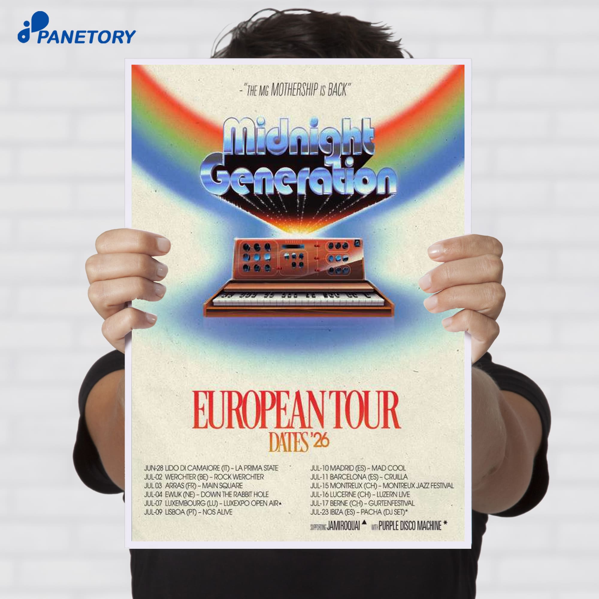 Midnight Generation European Tour 2026 Poster Midnight Generation European Tour 2026 Poster