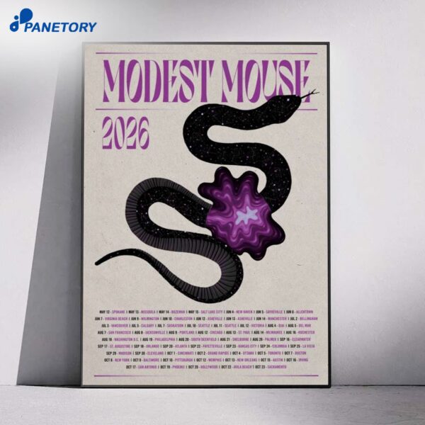 Modest Mouse Manchester TN The Bonnaroo Farmjune 11-14 2026 Poster