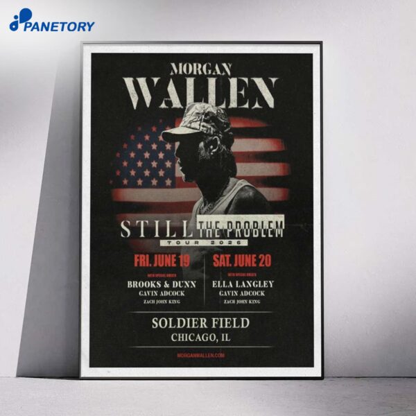 Morgan Wallen Soldier Field Chicago IL Jun 19 2026 Poster