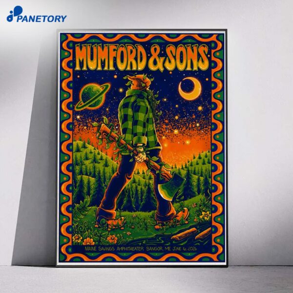 Mumford And Sons Bangor ME Jun 16 2026 Poster