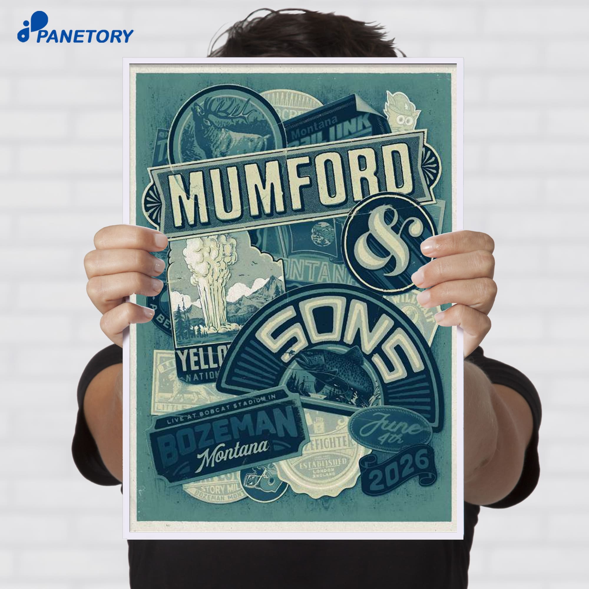 Mumford And Sons Bozeman Montana Jub 4 2026 Poster Mumford And Sons Bozeman Montana Jub 4 2026 Poster