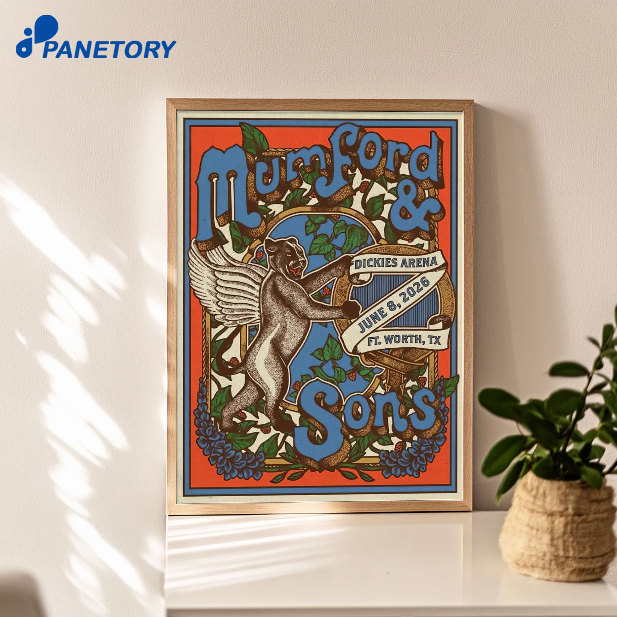 Mumford &Amp; Sons Dickies Arena Fort Worth Tx Jun 8 2026 Poster Mumford &Amp; Sons Dickies Arena Fort Worth Tx Jun 8 2026 Poster