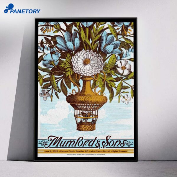 Mumford & Sons Headline Folsom Field Jun 6 2026 Poster
