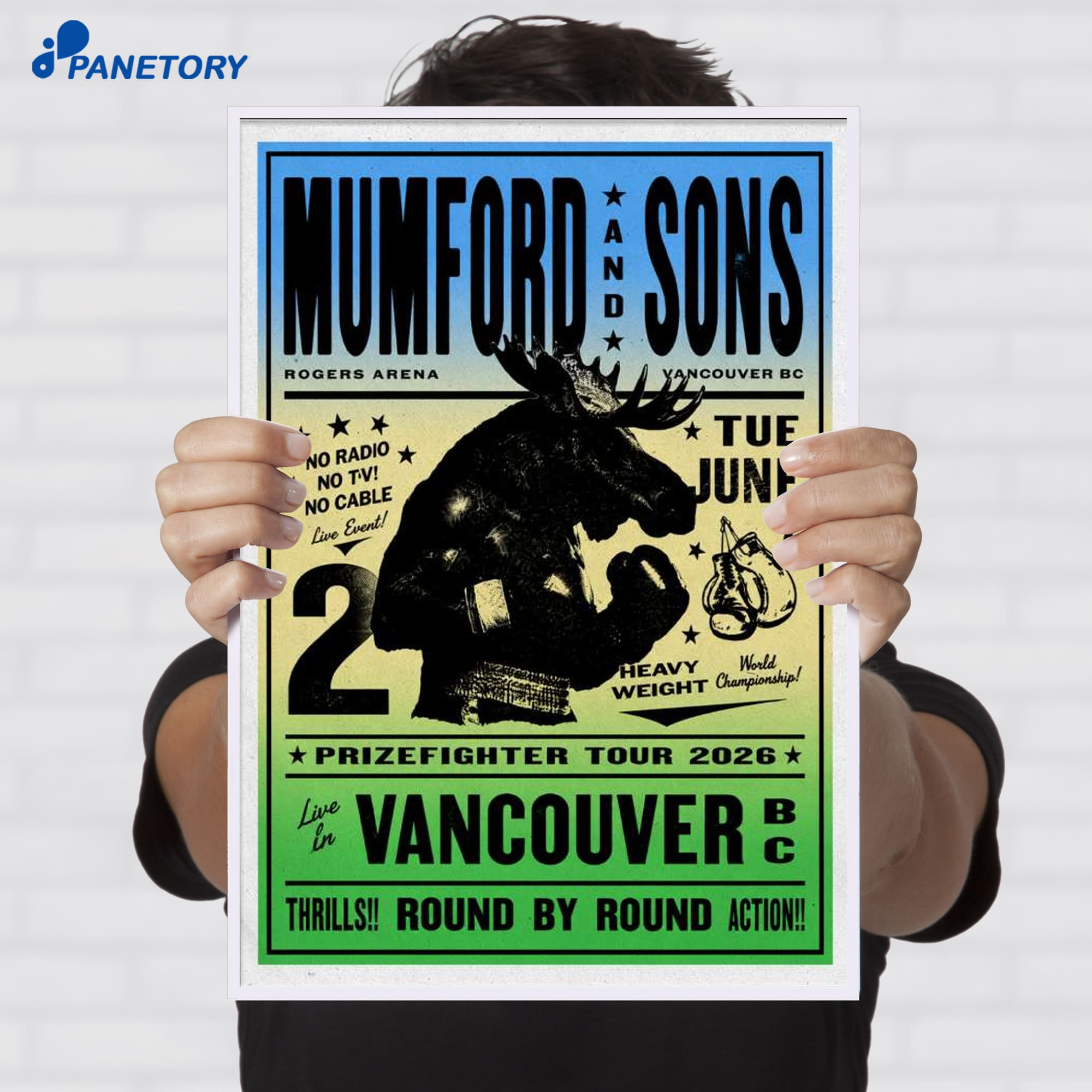 Mumford &Amp; Sons Vancouver Bc Rogers Arena Jun 2 2026 Poster Mumford &Amp; Sons Vancouver Bc Rogers Arena Jun 2 2026 Poster