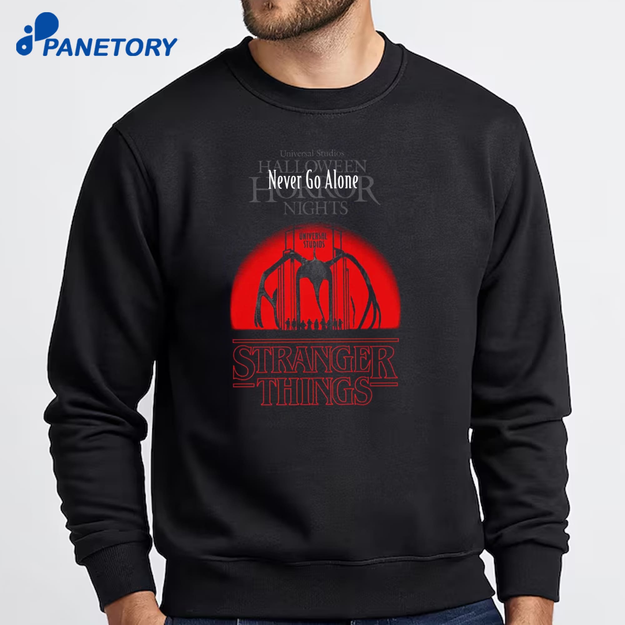 Never Go Alone Stranger Things T-Shirt 6 Never Go Alone Stranger Things T-Shirt 2