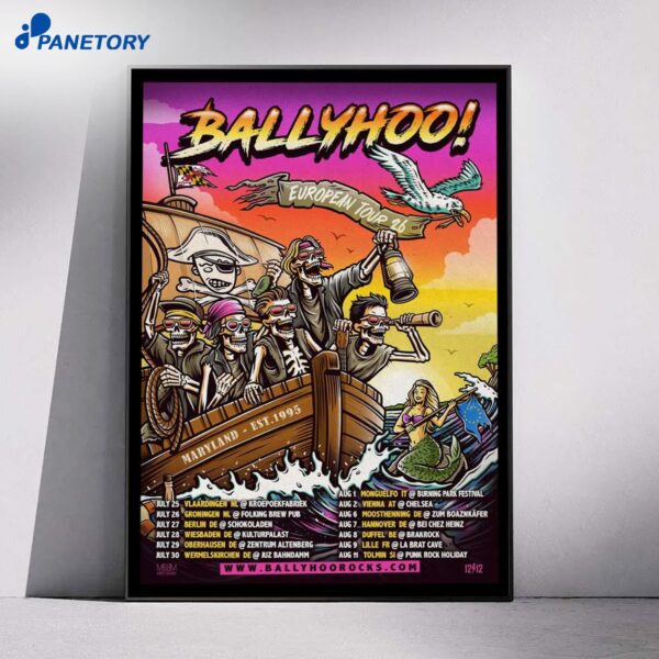 New Ballyhoo! European Tour 2026 Poster