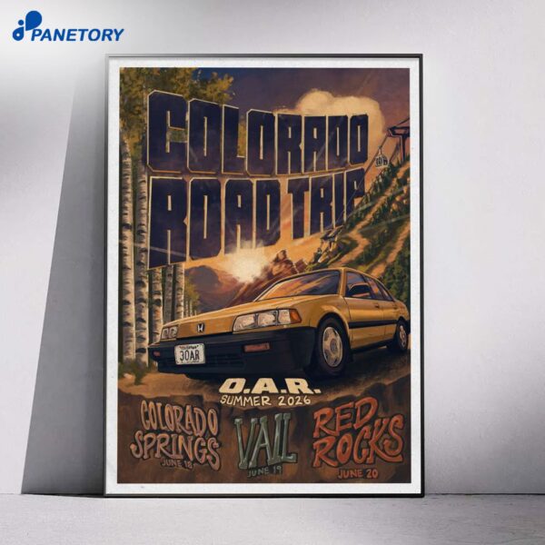 O.A.R Colorado Road Trip 2026 Poster