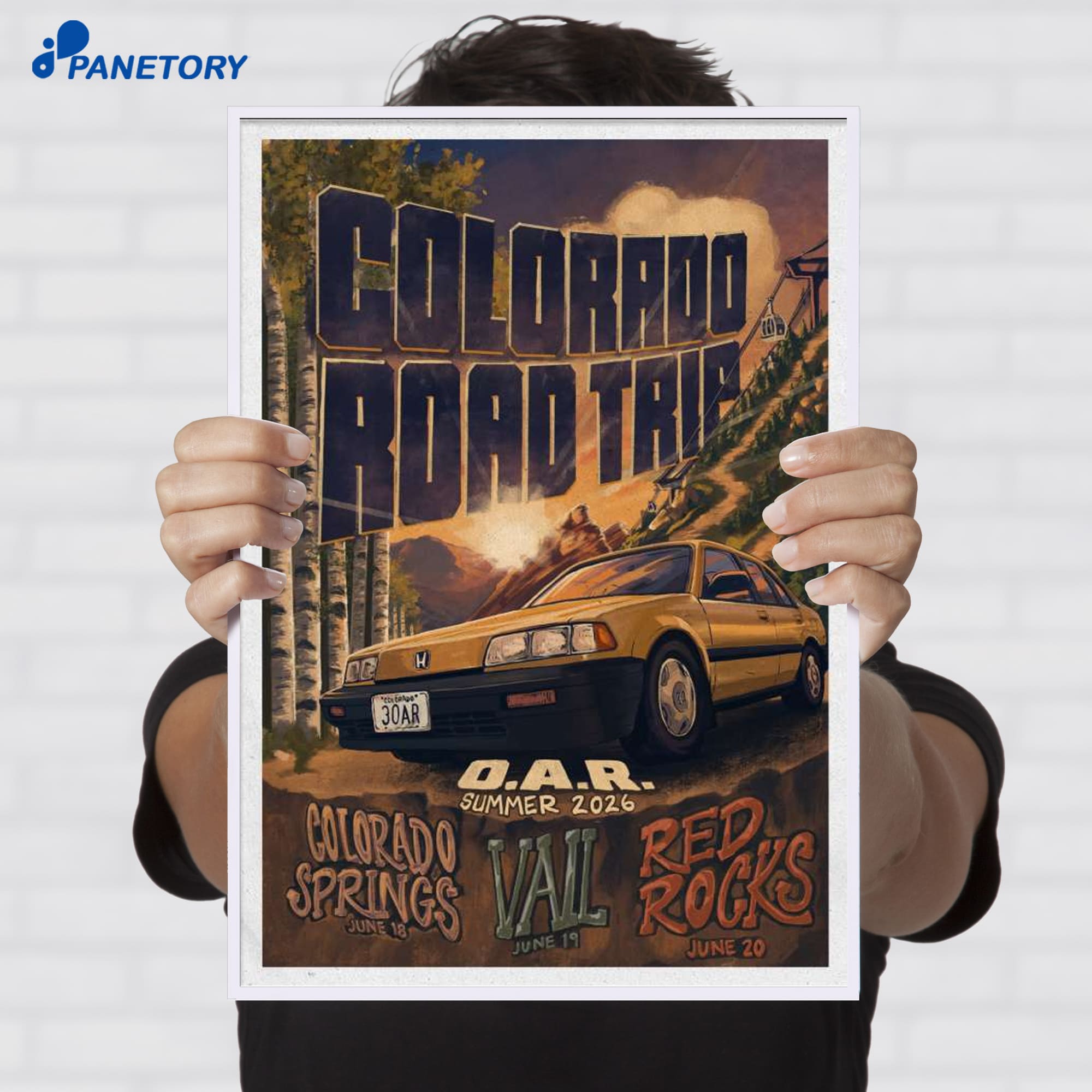O.a.r Colorado Road Trip 2026 Poster O.a.r Colorado Road Trip 2026 Poster