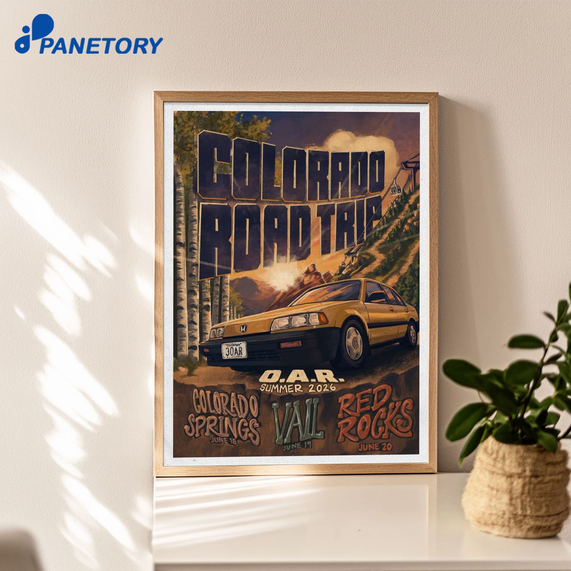O.a.r Colorado Road Trip 2026 Poster O.a.r Colorado Road Trip 2026 Poster