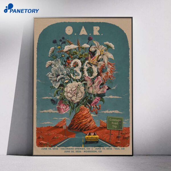 O.A.R Colorado Road Trip Show 2026 Poster