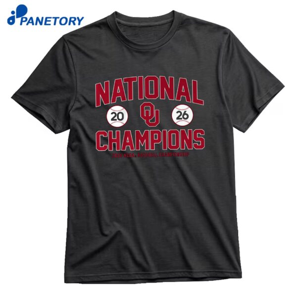 Oklahoma Baseball 2026 NCAA Champions Classic T-Shirt