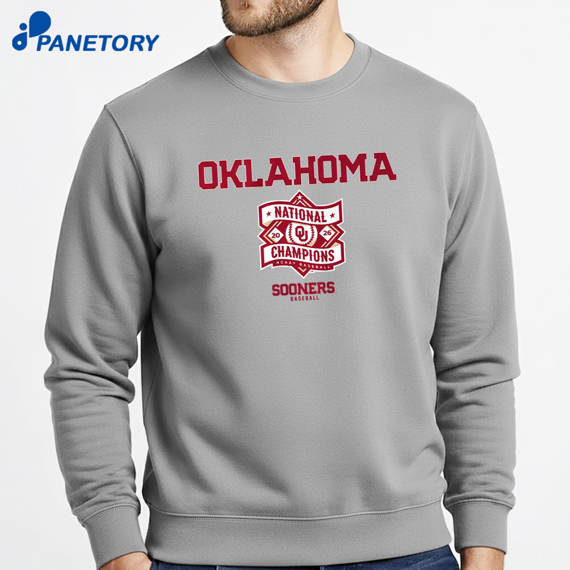 Oklahoma Baseball 2026 National Champions Text Logo Stack T-Shirt 6 Oklahoma Baseball 2026 National Champions Text Logo Stack T-Shirt 3