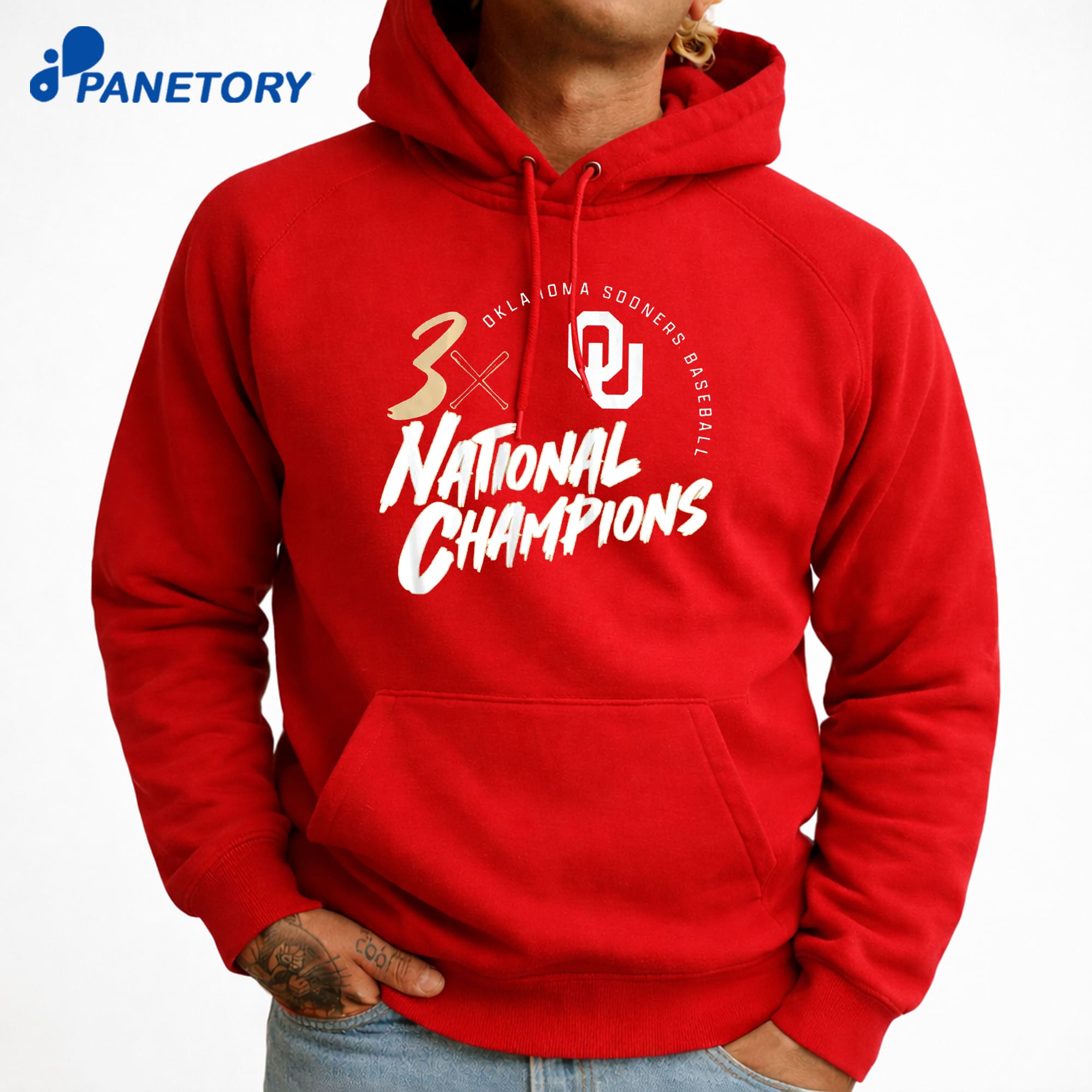 Oklahoma Baseball 3-Time National Champions T-Shirt 7 Oklahoma Baseball 3-Time National Champions T-Shirt 3