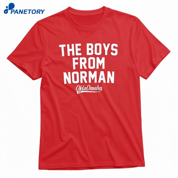 Oklahoma Baseball The Boys From Norman T-Shirt