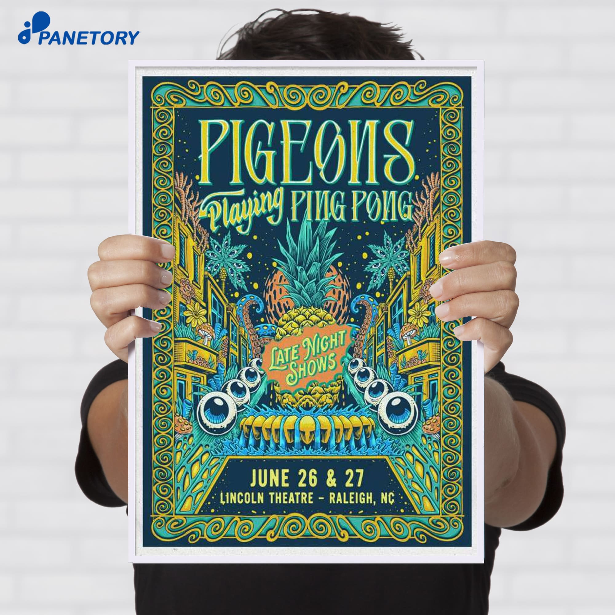 Pigeons Playing Ping Pong Raleigh Nc Jun 27 2026 Poster Pigeons Playing Ping Pong Raleigh Nc Jun 27 2026 Poster