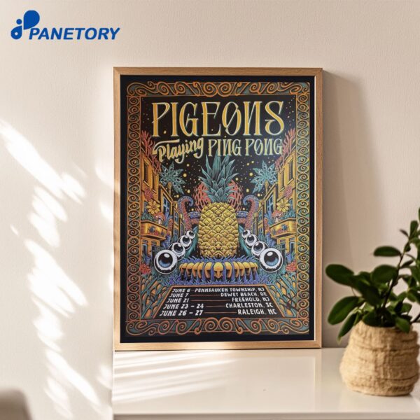 Pigeons Playing Ping Pong Tour Jun 6-27 2026 Poster