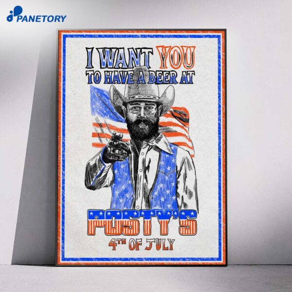 Posty's 250 Years Of America Jul 4 2026 Poster