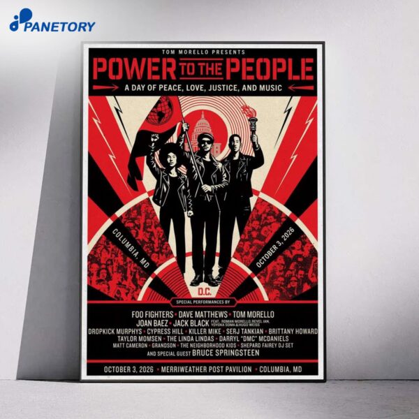 Power To The People Columbia Oct 3 2026 Poster