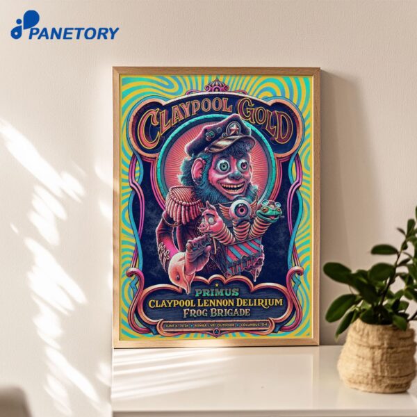 Primus Columbus OH Claypool Gold Tour Jun 6 2026 Poster