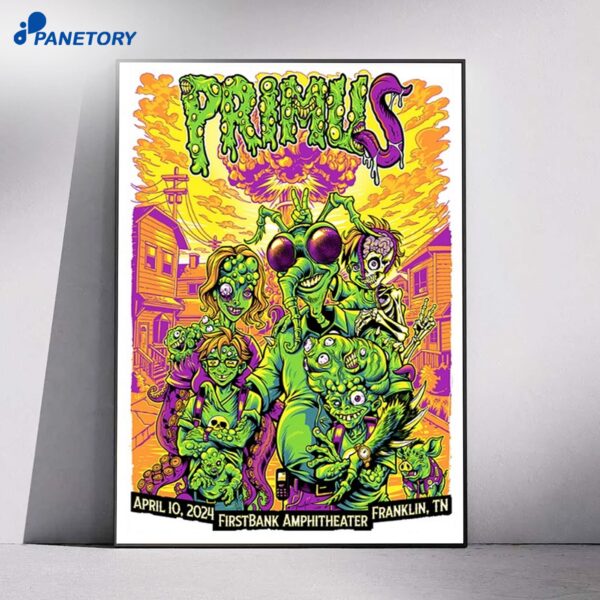 Primus Firstbank Amphitheater Franklin TN Apr 10 2025 Poster
