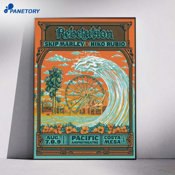 Rebelution Costa Mesa CA Aug 7-9 2026 Poster