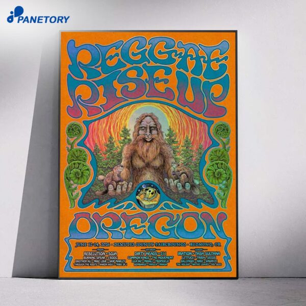 Reggae Rise Deschutes County Fairgrounds Redmond OR Jun 12-14 2026 Poster