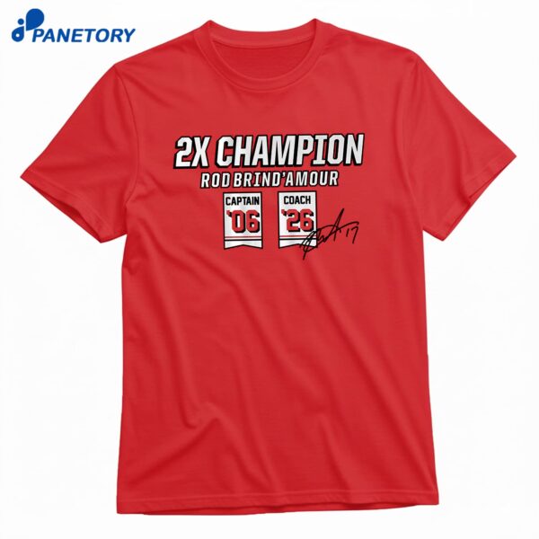 Rod Brind’amour Two-time Champion T-Shirt
